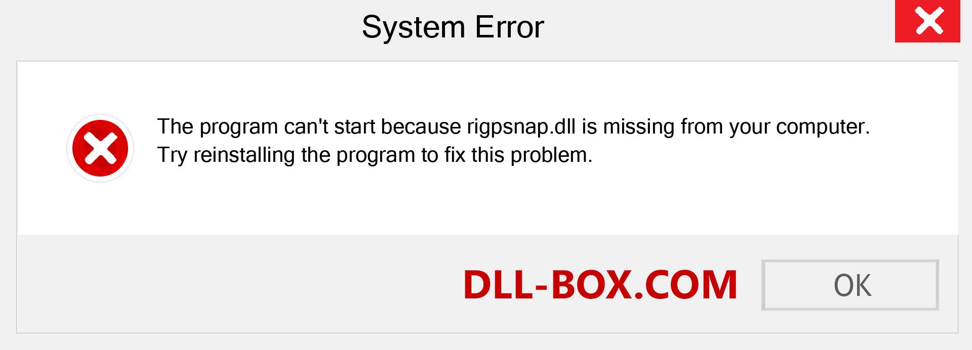  rigpsnap.dll file is missing?. Download for Windows 7, 8, 10 - Fix  rigpsnap dll Missing Error on Windows, photos, images